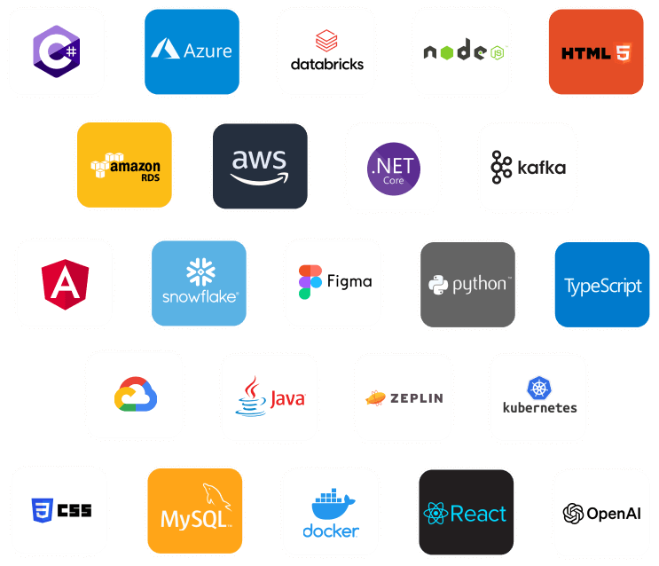 Expertise across various technologies and languages