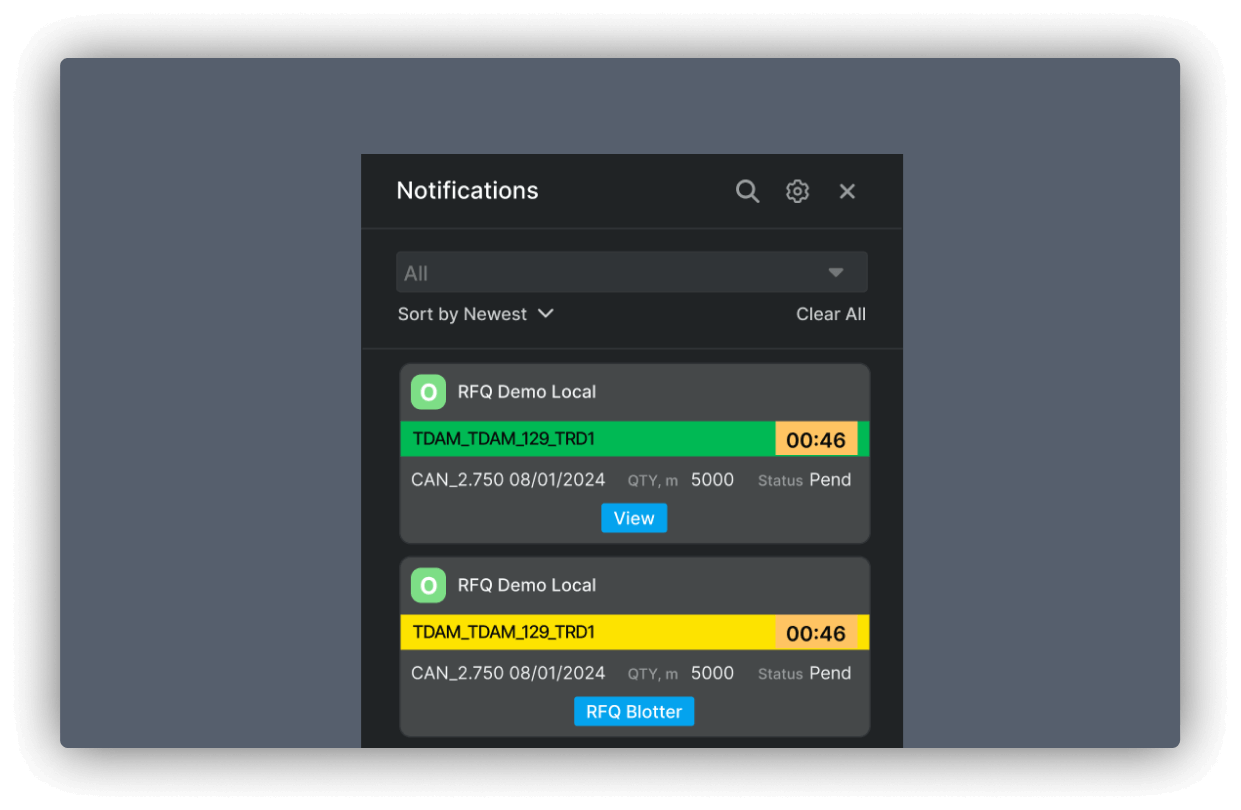 Notifications Center